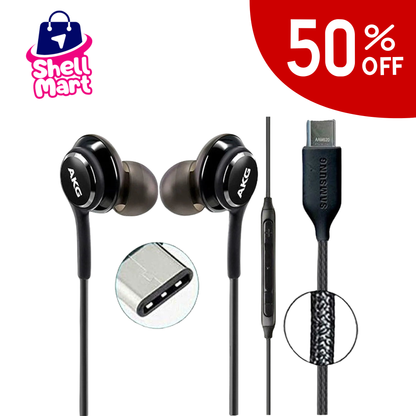 Samsung AKG Type-C Handsfree Earphones – Wired USB-C with Mic & Studio Sound